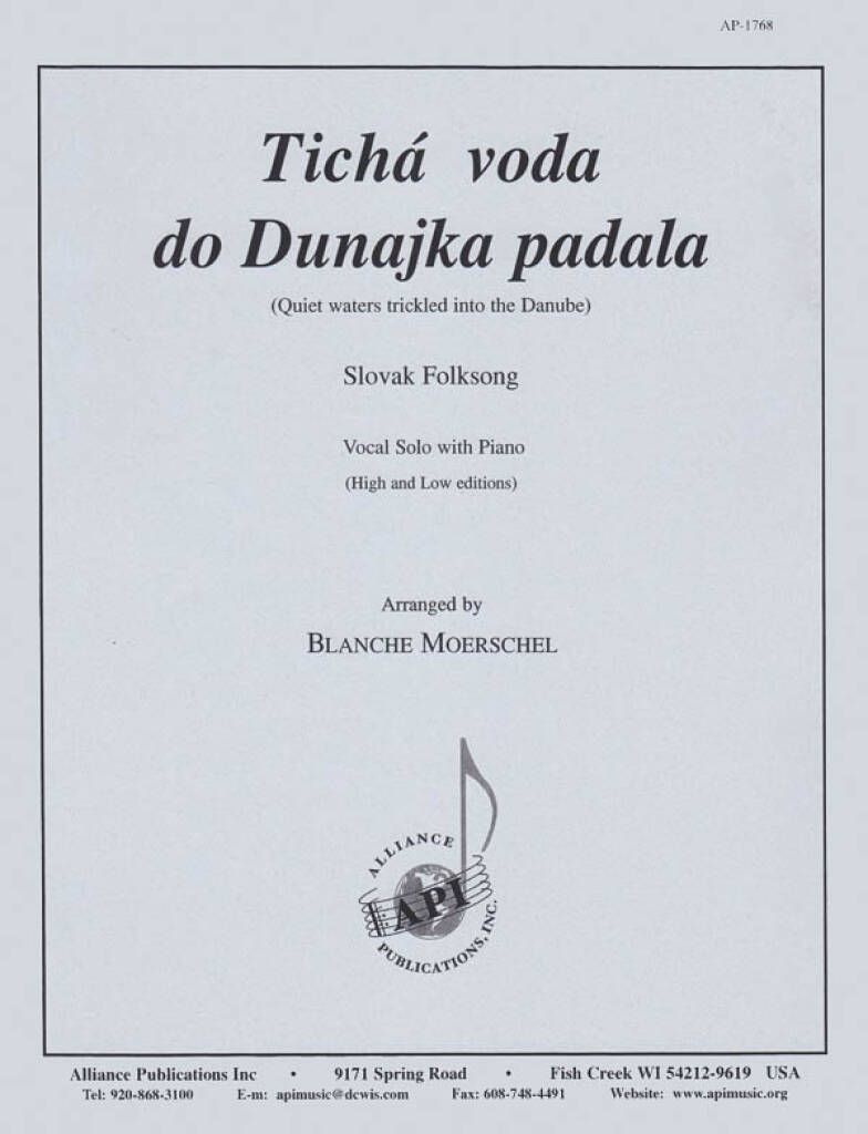 Ticha Voda Do Dunajka/quiet Waters - Solo/pno